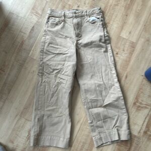 Carly Jean LA s7 cropped tan high waisted denim